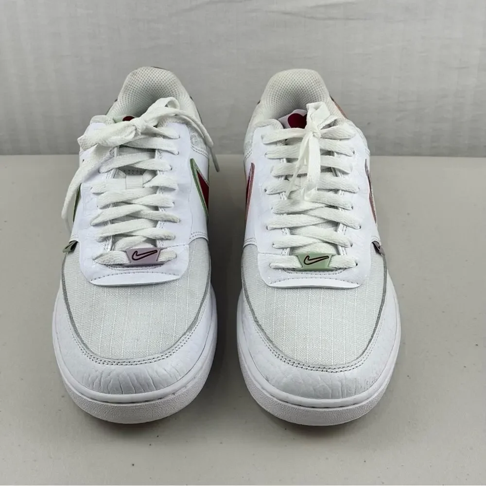 Nike Court Vision Low Premium Valentine’s White & Red Sneakers Women’s 10 EUR 42